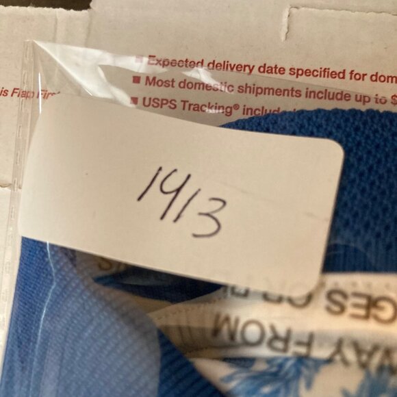 Mens Puma Golf Polo Short Sleeve Pineapple Graphic 2XL Blue White Polyester Elas - Picture 7 of 7